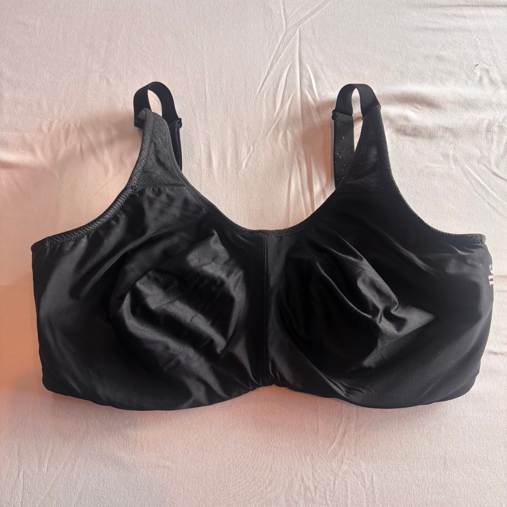 Chantelle High Impact Underwire Sports Bra Black Mesh Support 29 Inch Band